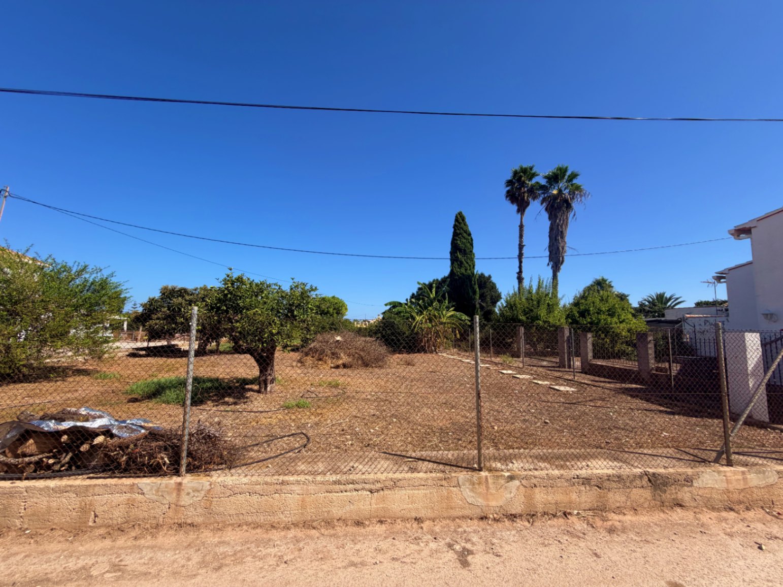 Attached country house, plus large plot with fruit trees.