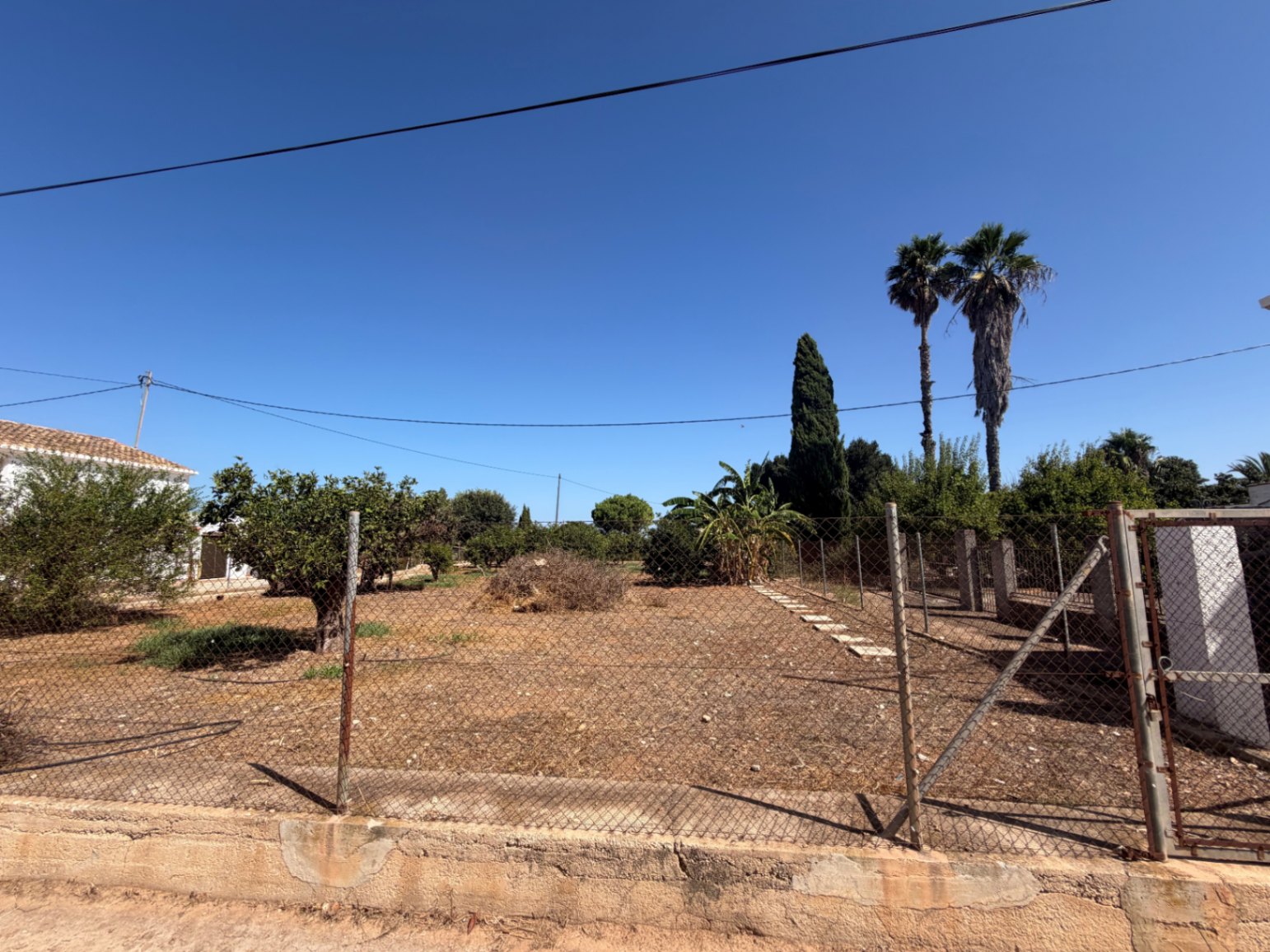 Attached country house, plus large plot with fruit trees.