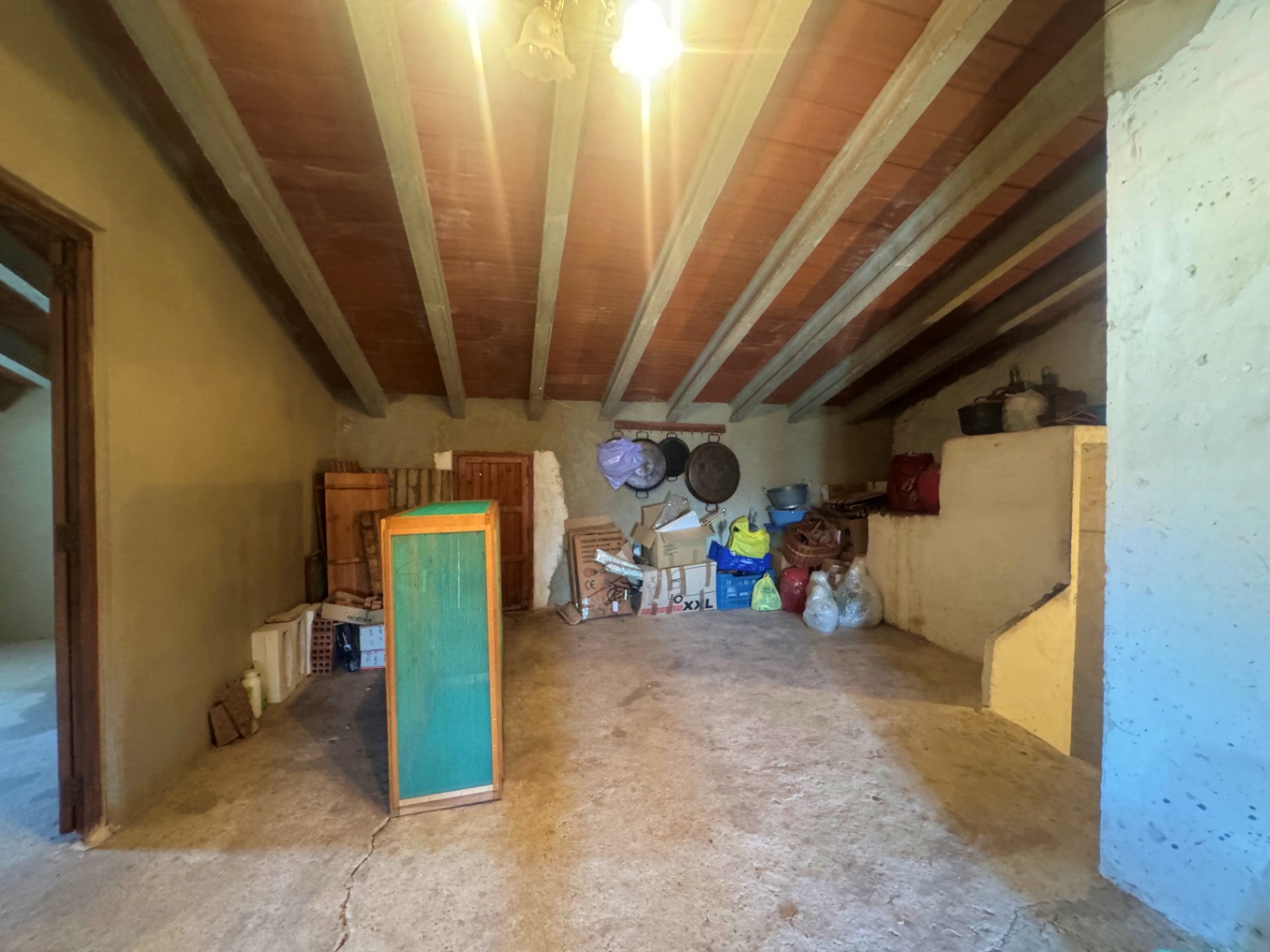 Attached country house, plus large plot with fruit trees.